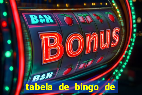 tabela de bingo de 1 a 100